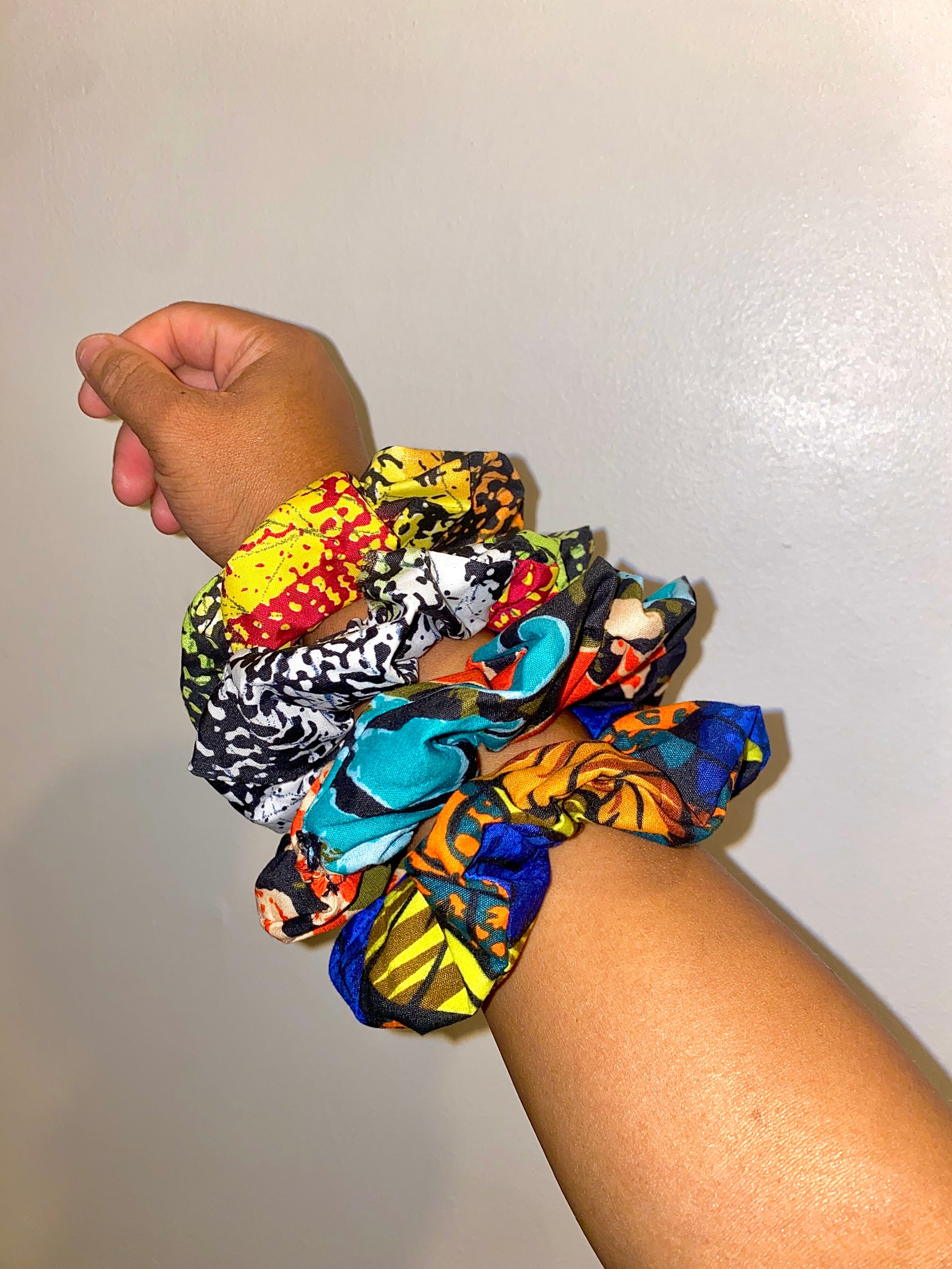 African print hair tie